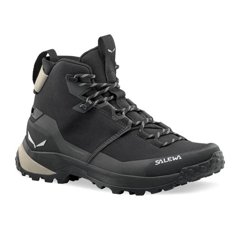Salewa Puez 2 Mid Powertex (Trekking, wasserdicht, atmungsaktiv) schwarz Wanderschuh von Salewa