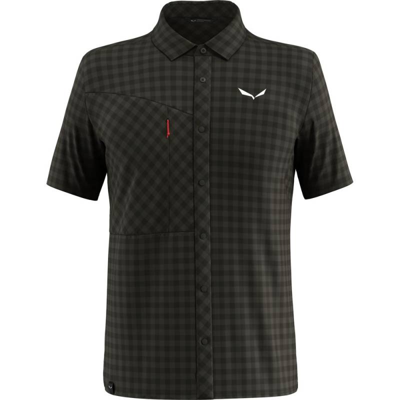 Salewa Puez Dry S/s Shirt Herren Kurzarm Hemd dark olive 50-L von Salewa