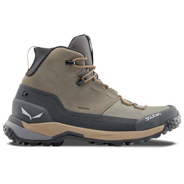 Salewa - Puez Leather Mid PTX - Wanderschuhe Gr 7 grau von Salewa