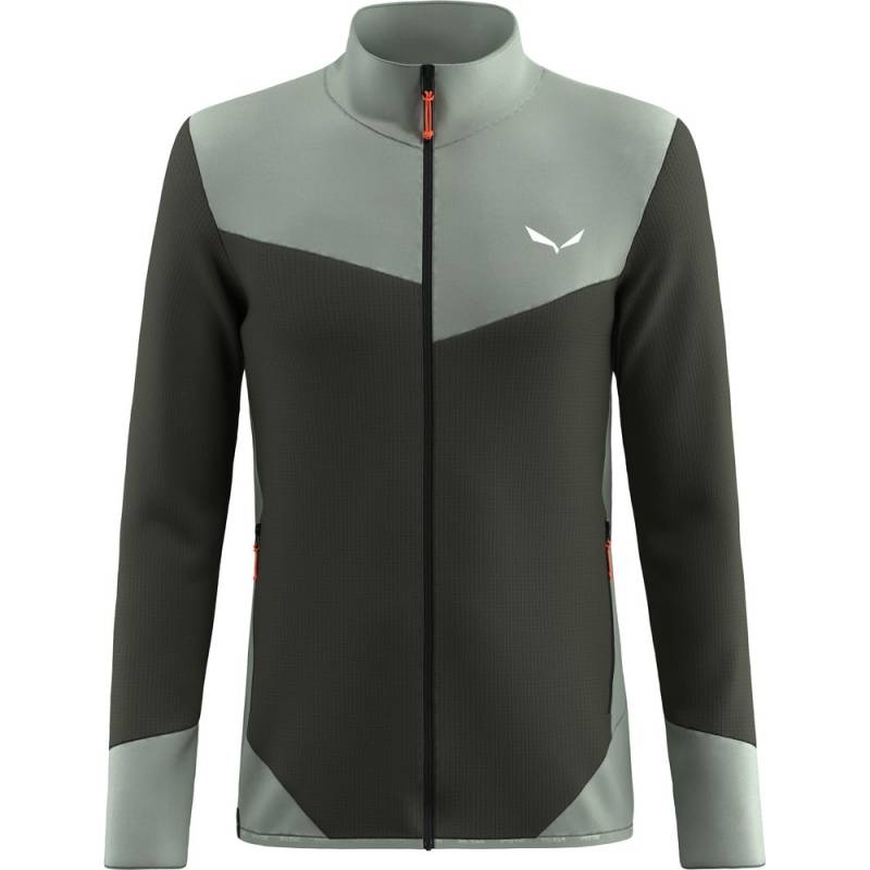 Salewa Puez Waffle Hyb PL Herren Fleecejacke dark olive 48 von Salewa