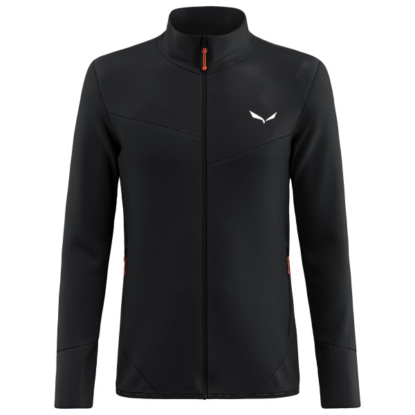 Salewa - Puez Waffle Hybrid PL Jacket - Fleecejacke Gr 50 schwarz von Salewa