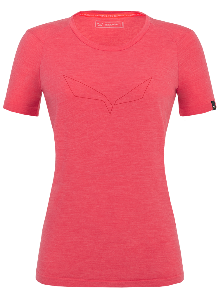 Salewa Pure Eagle AMR Seamless Damen T-Shirt calypso coral 36 von Salewa