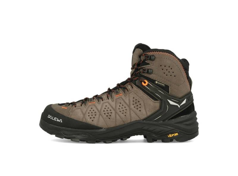 Salewa Salewa MS Alp Trainer 2 Mid GTX Herren Wallnut Fluo Orange Outdoorschuh von Salewa