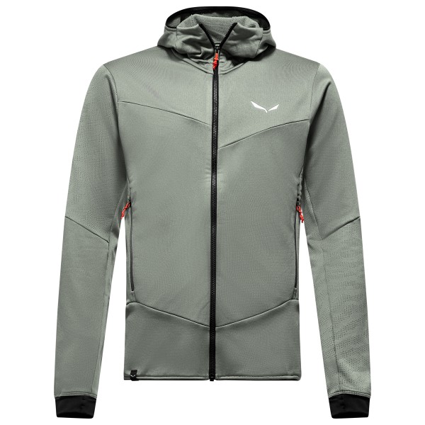 Salewa - Sella Crevasse Hooded Jacket - Fleecejacke Gr 54 grau von Salewa