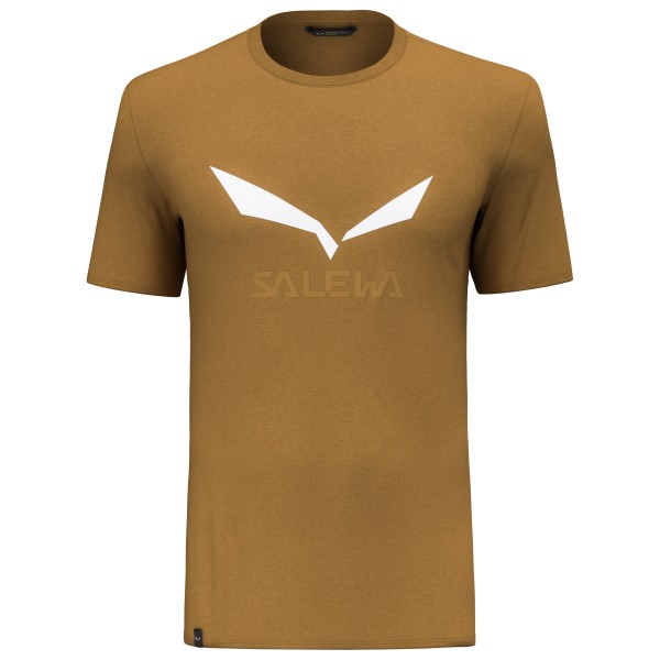 Salewa - Solidlogo Dry T-Shirt - Funktionsshirt Gr 48 - M braun von Salewa