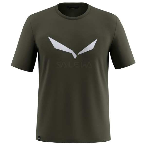 Salewa - Solidlogo Dry T-Shirt - Funktionsshirt Gr 48 - M oliv von Salewa