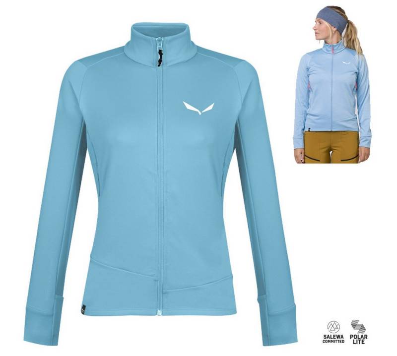 Salewa Trekkingjacke Salewa - Puez Polarlite Durastretch W Full Zip, air blau von Salewa