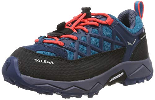 Salewa JR Wildfire Waterproof Chaussures de Randonnée Basses, Caneel Bay/Fluo Coral, 33 EU von Salewa