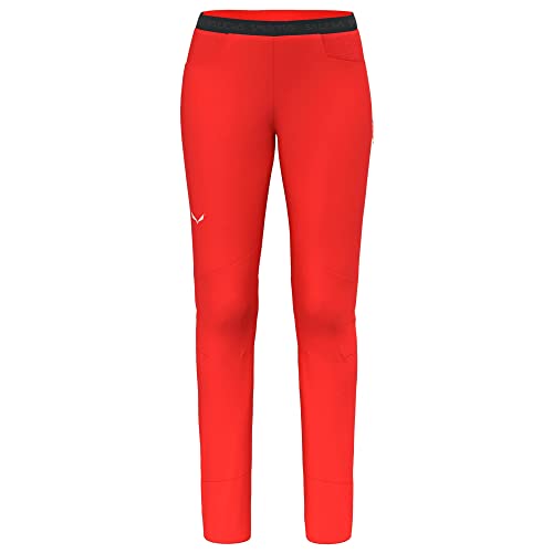 Salewa W Agner Light 2 Durastretch Pant Rot - Leichte technische Damen Trekkinghose, Größe 36 - Farbe Flame von Salewa