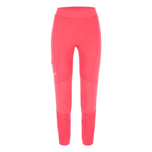 Salewa W Lavaredo Hemp Tights Pink - Sportive funktionelle Damen Hanf-Mix Kletter Leggings, Größe 34 - Farbe Calypso Cor von Salewa