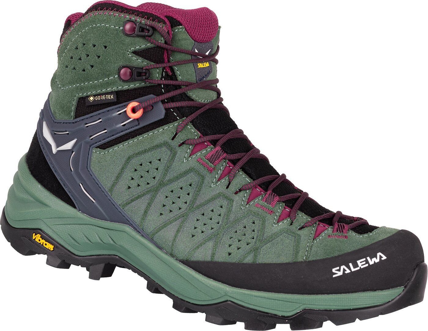 Salewa WS ALP TRAINER 2 MID GTX DUCK GREEN/RHODODENDON Trekkingschuh von Salewa