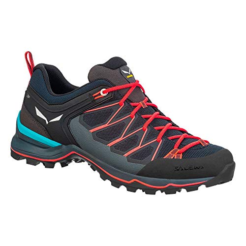 Salewa WS Mountain Trainer Lite Damen Trekking- & Wanderstiefel, Blau (Premium Navy/Fluo Coral), 35 EU von Salewa