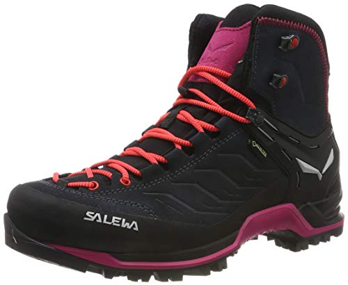 Salewa WS Mountain Trainer Mid Gore-TEX Damen Trekking- & Wanderstiefel, Grau (Asphalt/Sangria), 37 EU von Salewa