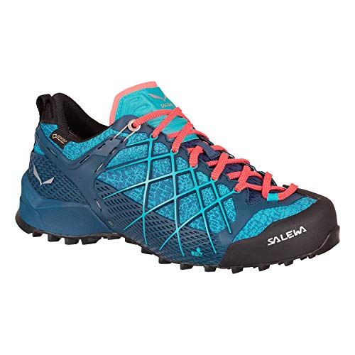 Salewa Women's WS Wildfire Gore-TEX Low Rise Hiking Boots, Poseidon/Capri, 3.5 UK von Salewa