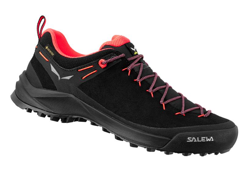 Salewa WS Wildfire Leather Damen Zustiegsschuh black/flou coral UK 5 von Salewa
