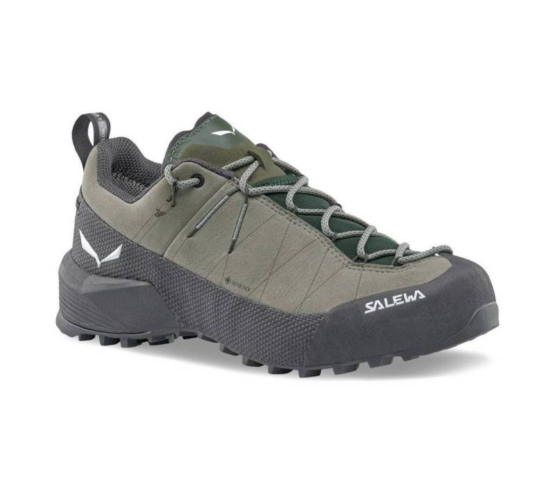 Salewa Wildfire Leather 2 GTX (Zustieg, Nubukleder, wasserdicht) grün/schwarz Wanderschuh von Salewa