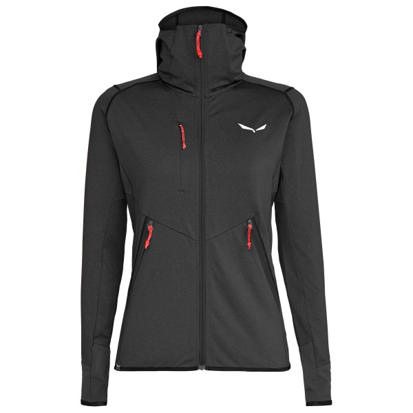 Salewa - Women's Agner Hybrid Polarlite Fullzip Hoody - Fleecejacke Gr 40 grau/schwarz von Salewa