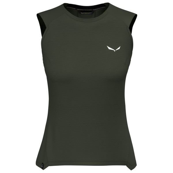 Salewa - Women's Puez Alpine Merino Hybrid Tank Top Gr 34;36;38;40;42 oliv;rosa von Salewa