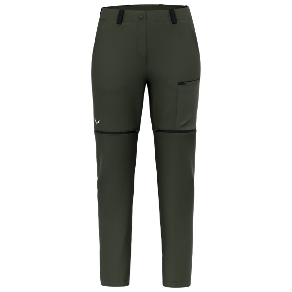 Salewa - Women's Puez Hemp DST 2/1 Pant - Zip-Off-Hose Gr 40 oliv von Salewa