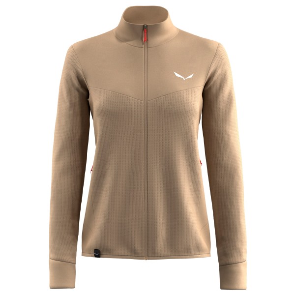 Salewa - Women's Puez Waffle Hybrid PL Jacket - Fleecejacke Gr 42 beige/braun von Salewa