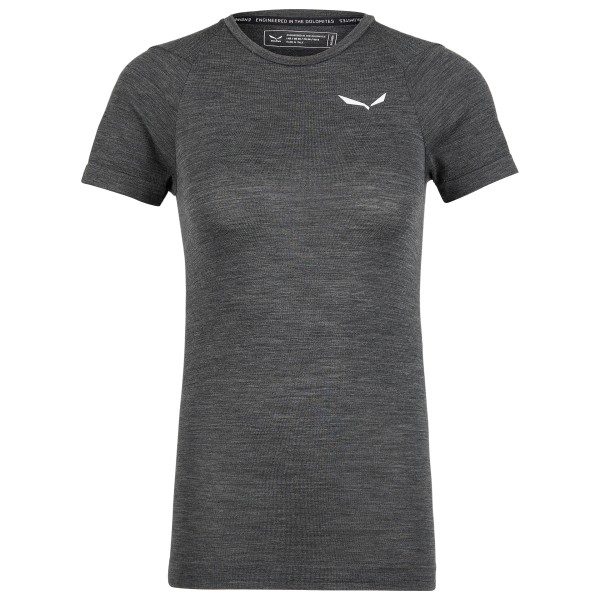 Salewa - Women's Zebru Fresh AMR T-Shirt - Merinounterwäsche Gr 38 grau von Salewa
