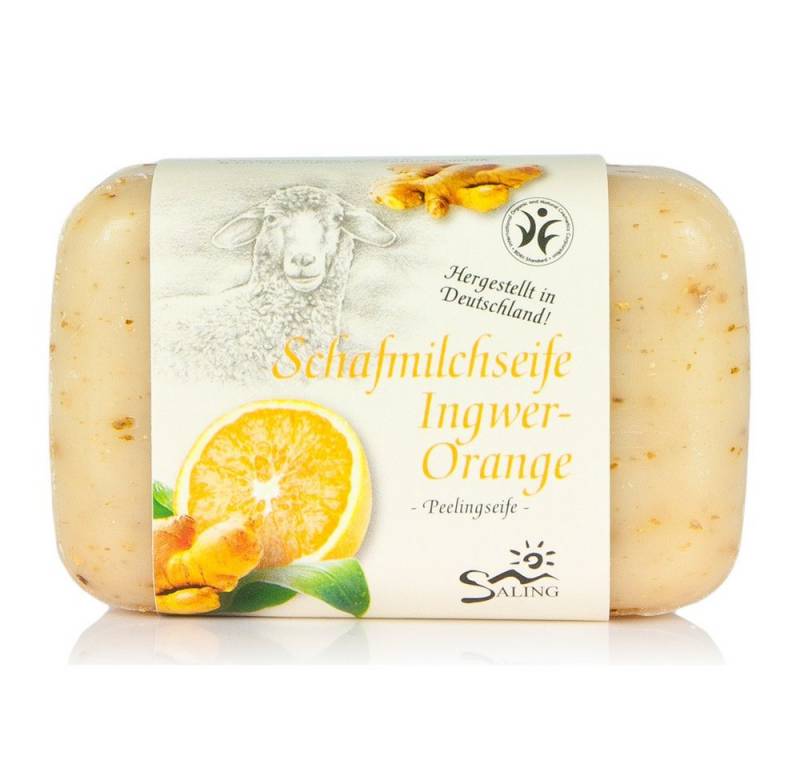 Saling Handseife Schafmilchseife - Ingwer-Orange Peeling - 100 g von Saling