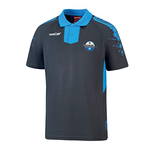 Saller SC Paderborn 07 Poloshirt 20/21 567 anthrazit-hellblau Gr. XXXL Saller SC Paderborn 07 Poloshirt 20/21 567 anthrazit-hellblau Gr. XXXL von Saller