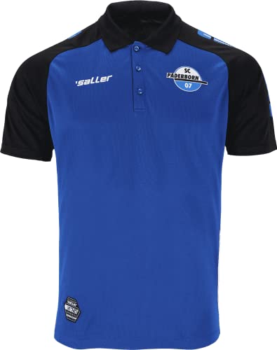 Saller SC Paderborn 07 Poloshirt 21/23 105 blau-schwarz Gr. M von Saller