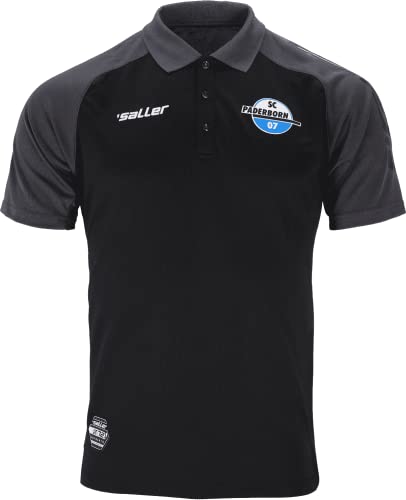 Saller SC Paderborn 07 Poloshirt 21/23 380 schwarz-grau Gr. M von Saller