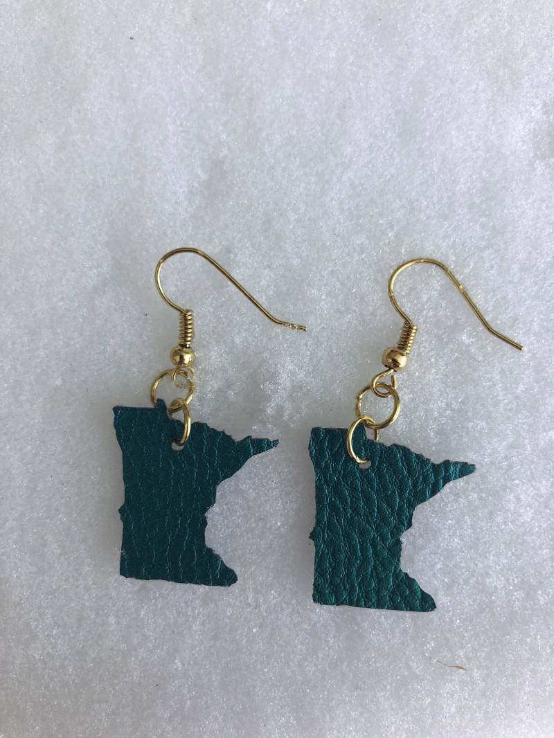 Vegan Leder Mn Umriss Ohrringe Vegan Leder Mn Umriss Ohrringe von SallieLoon