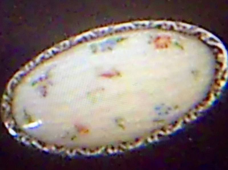 Schöne Antike Sterling Silber Umrandet Emaille Blumen Brosche von SallySales