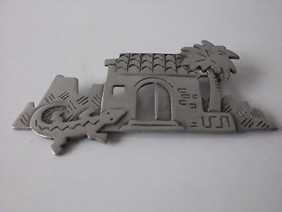 Seltene Und Zurückgezogene Original Jj - Jonette Jewellery Marke Signierte 1988 Designer Silberfarbene Figural Pin Brosche von SallySales