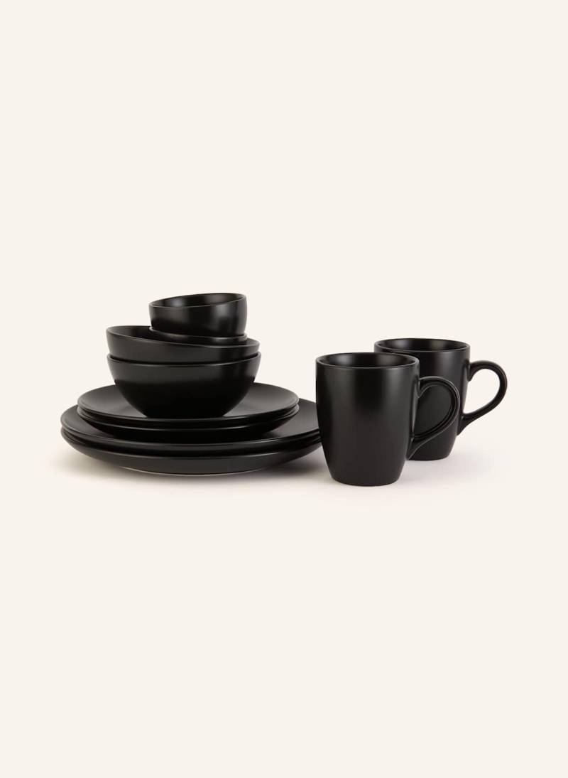 Sallys Welt 12-Tlg. Geschirr-Set schwarz von Sallys Welt