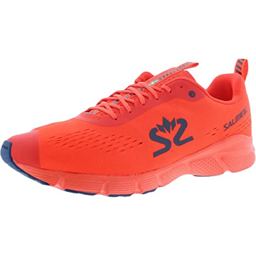 Salming Herren Enroute 3 Schuhe, New orange-Moroccan Blue, US 10 von Salming