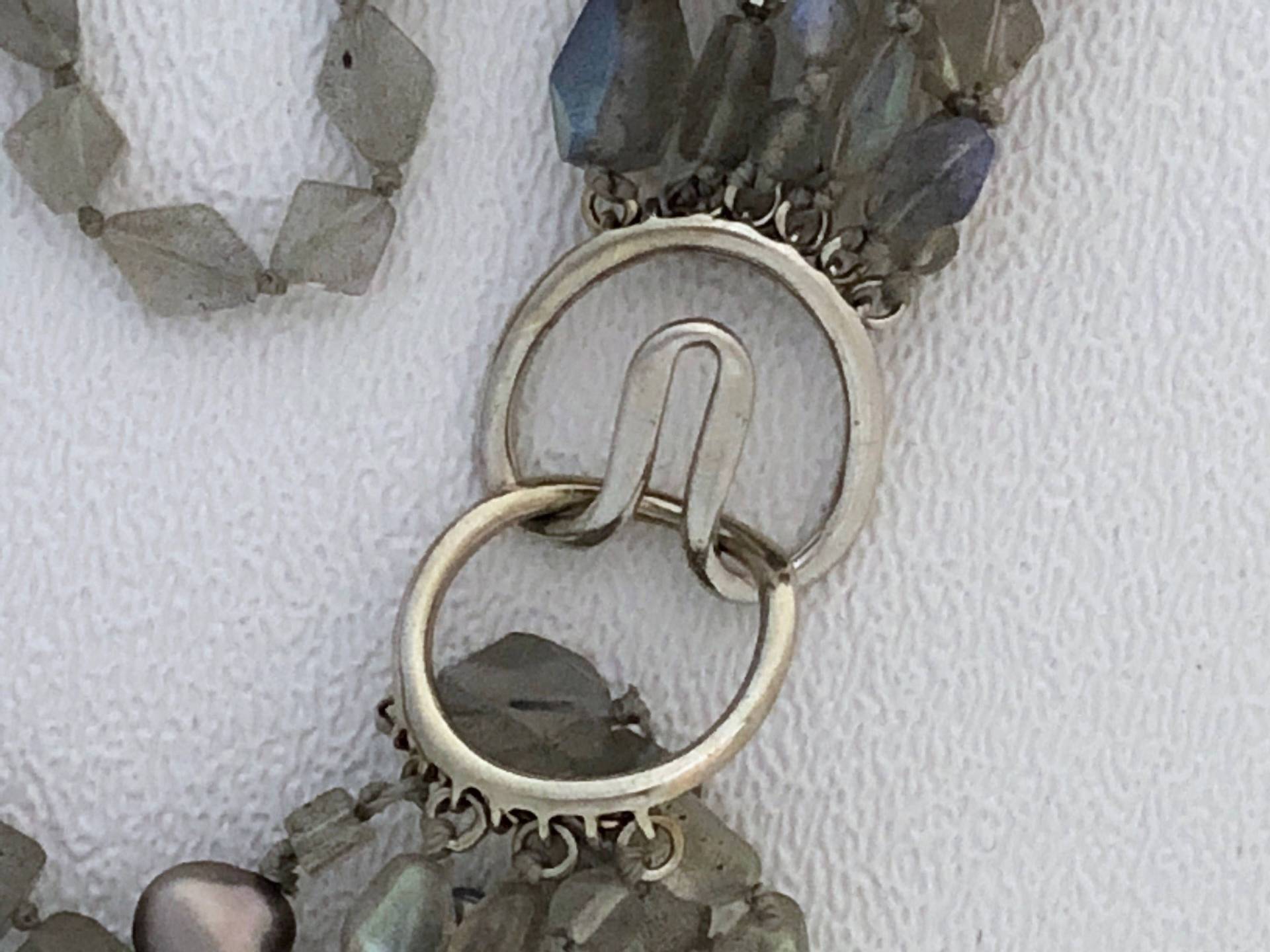 7 Strang Labradorit Und Perlenkette von SalmonRiverJewelry