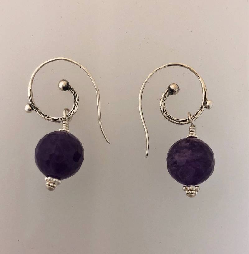 Amethyst Ohrringe von SalmonRiverJewelry