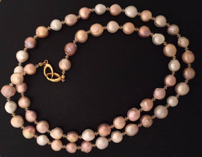 Multi Farbige Lange Perlenkette von SalmonRiverJewelry