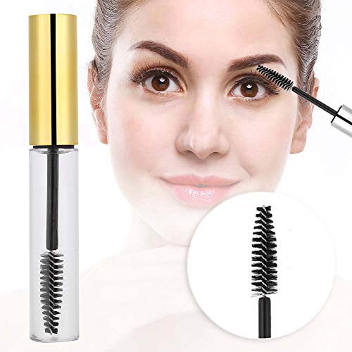 5 Farben 10ml Leere Mascara Tube mit Wimpernstab, Wimpern Wachstum Öl Tube Container Mascara Flasche Nachfüllbar DIY Container Mascara Pinsel (1#) von Salmue