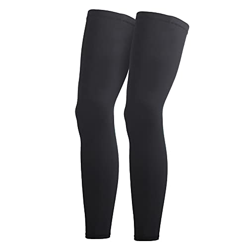 Salome Idea Ein Paar Kompressions-Beinmanschetten in voller Länge für Männer und Frauen, Laufen, Basketball, Schwarz, Medium von Salome Idea