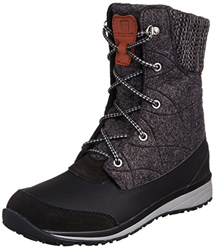 SALOMON Damen L36170700 Trekking-& Wanderstiefel, Schwarz Black Asphalt Pewter, 36 2/3 EU von Salomon