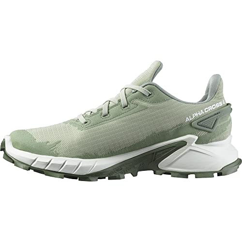 SALOMON Damen Schuhe Alphacross 4 GTX W Traillaufschuhe, Desert Sage White Laurel Wreath, 36 EU von Salomon