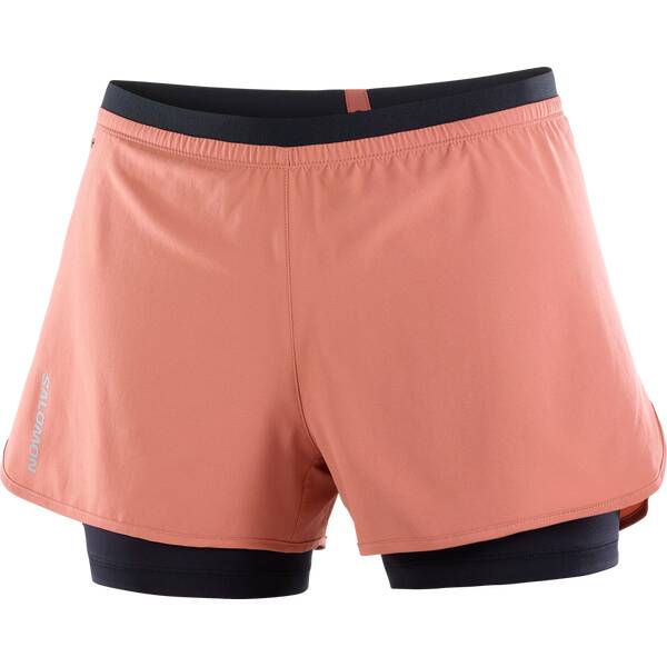 SALOMON Damen Shorts CROSS 2IN1 SHORT W LIGHT MAHOGANY von Salomon