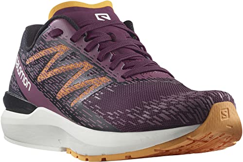 SALOMON Damen Sonic 5 Balance W Traillaufschuh, Traubenwein Schwarz Blazing Orange, 37 1/3 EU von Salomon