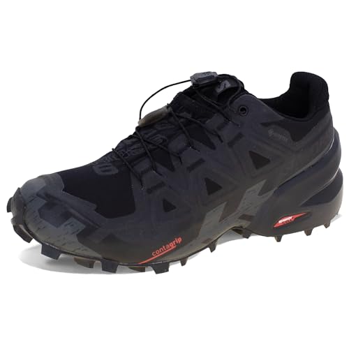 Salomon Damen Speedcross 6 GTX Sneaker, Schwarz Schwarz Phantom, 41 1/3 EU von Salomon