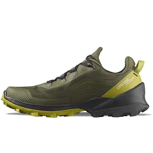 SALOMON Herren Schuhe Cross Over GTX Olvnig Sneaker, Olive Night Golden Lime Black, 44 2/3 EU von Salomon