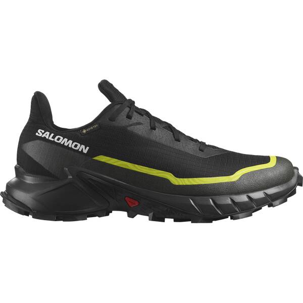 SALOMON Herren Trailrunningschuhe SHOES ALPHACROSS 5 GTX Black/Peat/Sulphr von Salomon