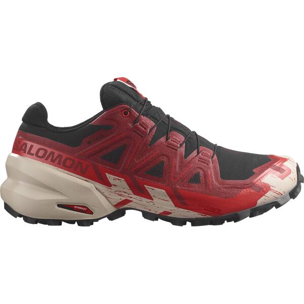 SALOMON Herren Trailrunningschuhe SHOES SPEEDCROSS 6 GTX Black/Rddal/PoRd von Salomon