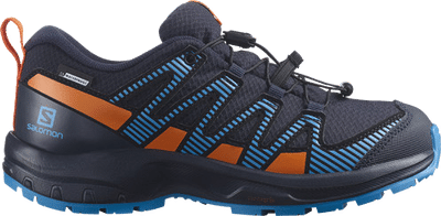 SALOMON Kinder Multifunktionsschuhe SHOES XA PRO V8 CSWP J Navy/Vibrant Oran Navy Wil/Vibrant Orange/Blithe - Gr. - 33 von Salomon