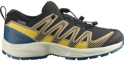 SALOMON Kinder Multifunktionsschuhe SHOES XA PRO V8 WP J Black/Gray Green/Po Black/Gray Green/Powder Giallo - Gr. - 32 von Salomon