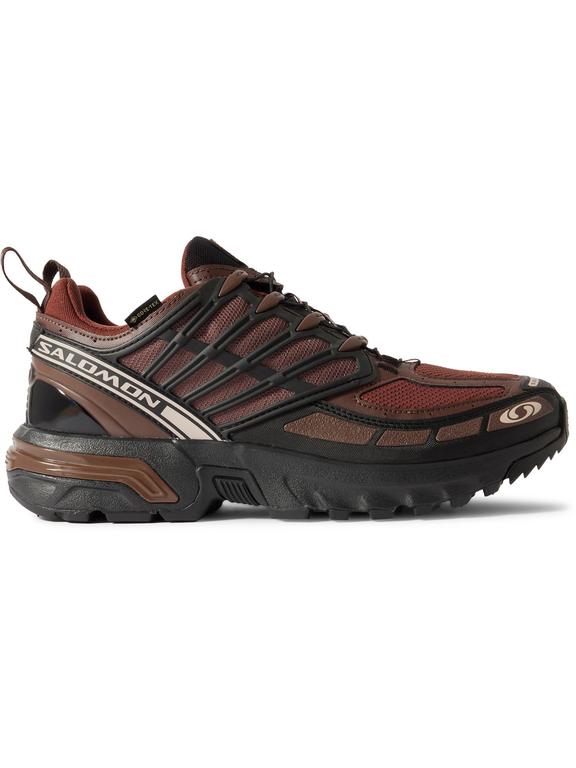 Salomon - ACS Pro GTX Rubber-Trimmed GORE-TEX Mesh Sneakers - Men - Brown - UK 9 von Salomon